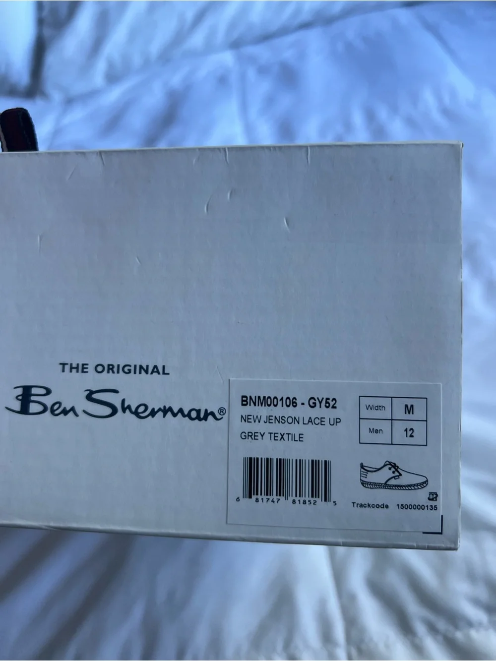 Ben Sherman Gray Canvas Boat Shoes with Jute Sole
